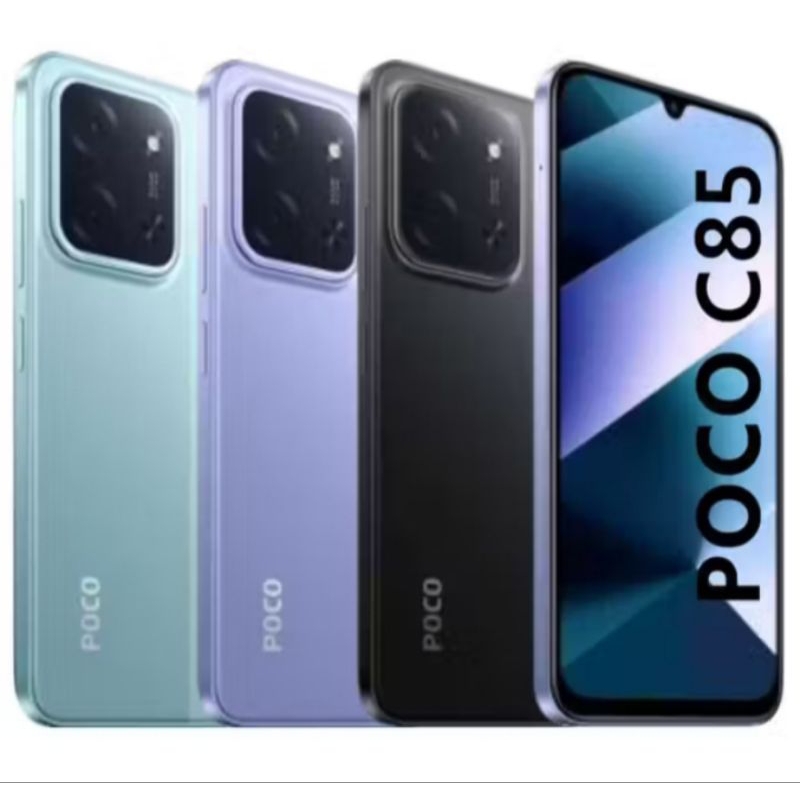 Xiaomi POCO C85 4G, 256GB 8GB RAM/128GB 6GB RAM Tela LCD 6.9", Câmera 50MP, Versão Global Original