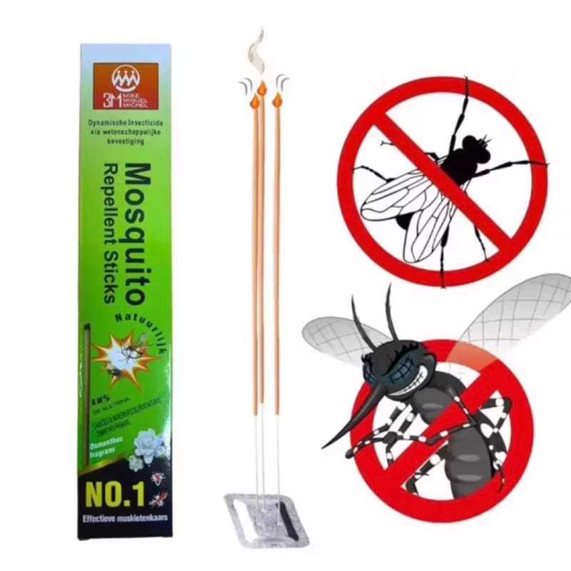 Kit Com Ate 300 Palitos Incenso Repelente mata mosquito /moscas