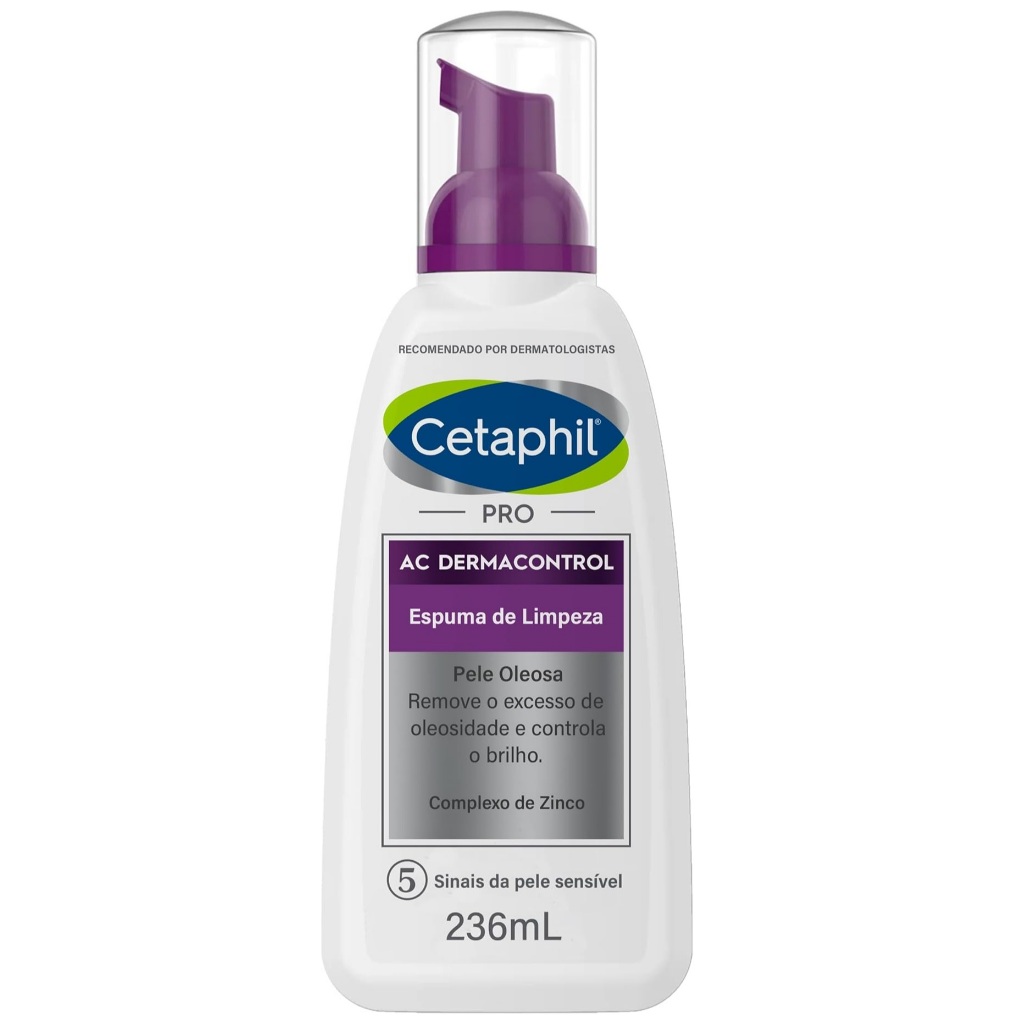 Espuma De Limpeza Facial Pele Oleosa 236ml Pro AC Dermacontrol