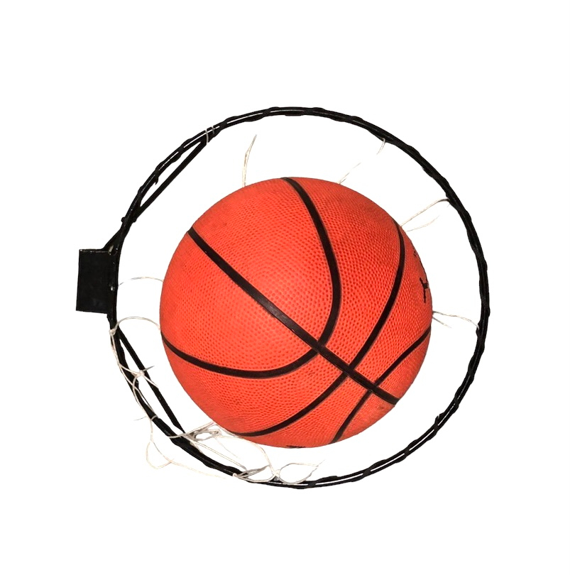 Aro basquete com reforço duplo c/rede parafusos e buchas