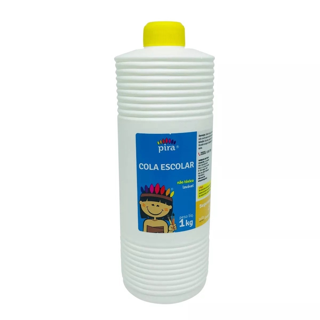 Cola Branca 1Kg Lavável - Piratininga - Melhor Preço