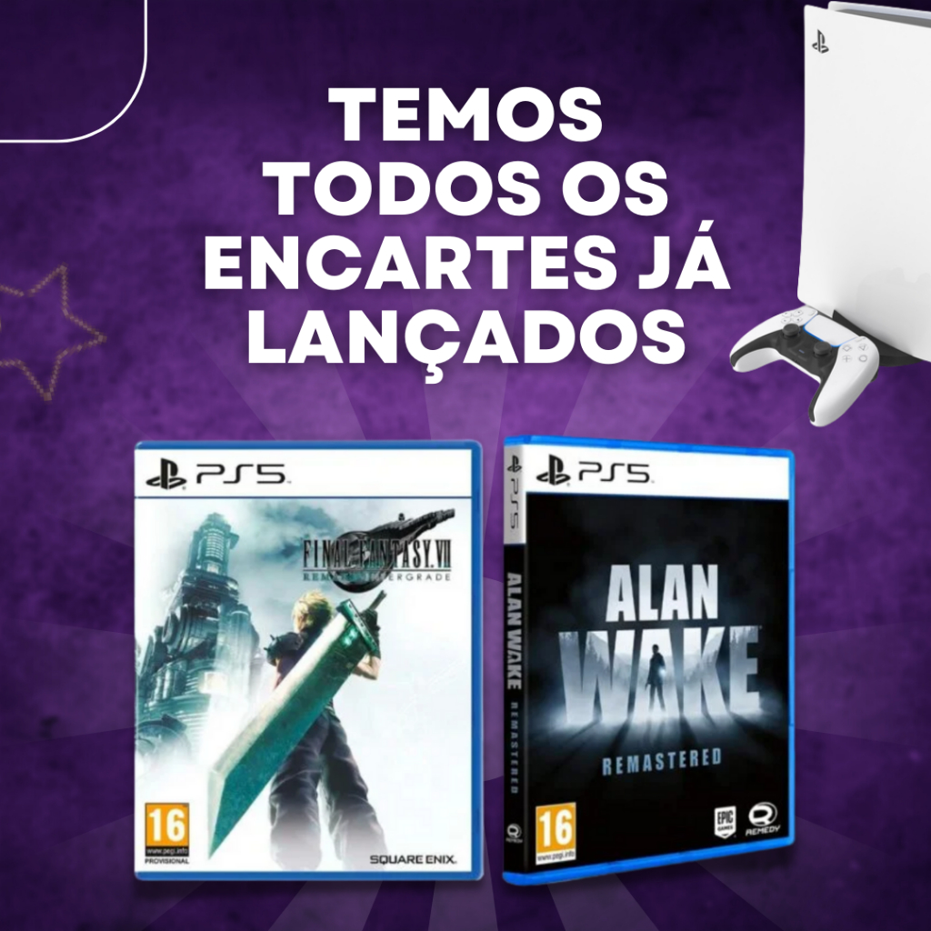 Encarte Capa/Cover impresso para PS5 - Impressão de altíssima qualidade by AmoMeuGame