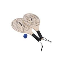 Kit 2 Raquetes Frescobol Tênis De Praia Beach Tennis