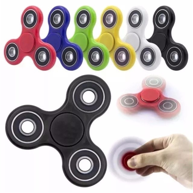 Kit 4-8 Pop it Hand Spinner Giro Giratorio Brinquedo Anti Stress Ansiedade C/rolamentos Laterais Sem luz