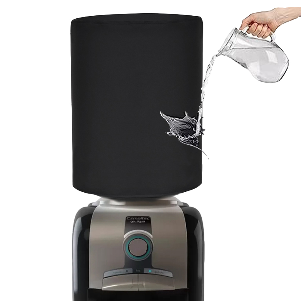 Capa para Galão De Água 20 Litros Garrafão Preto Fosco Anti Mofo Luxo Impermeável