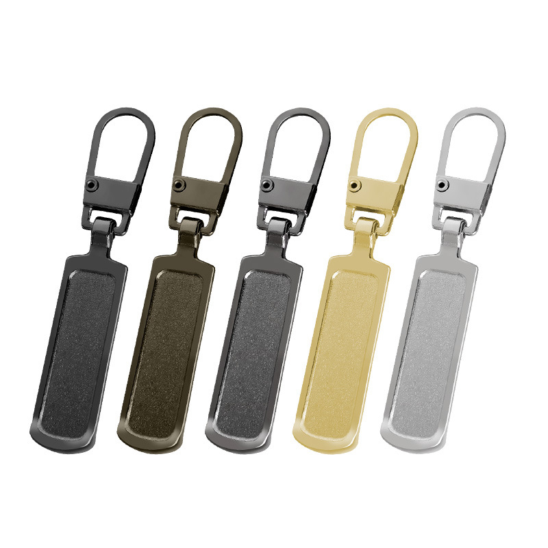 2 Unidades - Zíper Puxador Universal De Metal Consertos Bolsa Mala Jaqueta Removível