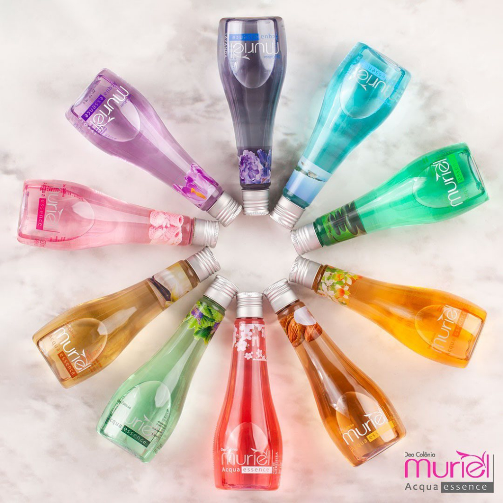Água de Banho Muriel Acqua Essence 250ml 10 fragrâncias Perfume Corporal Pós banho