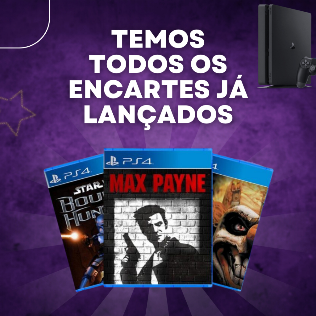 Encarte Capa/Cover impresso para PS4 - Impressão de altíssima qualidade by AmoMeuGame