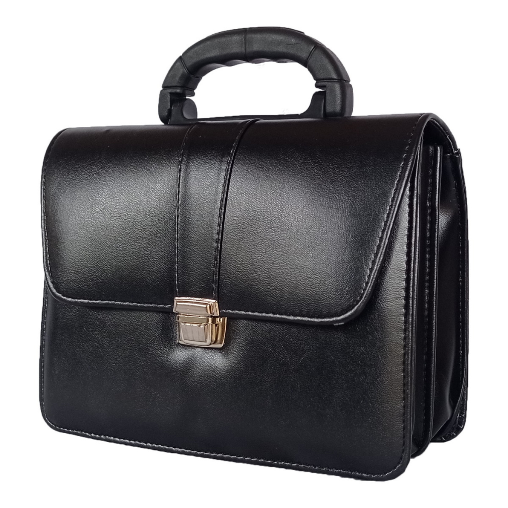 Pasta Executiva Bolsa Para Bíblia CCB Dupla AP Liso Preto R1825
