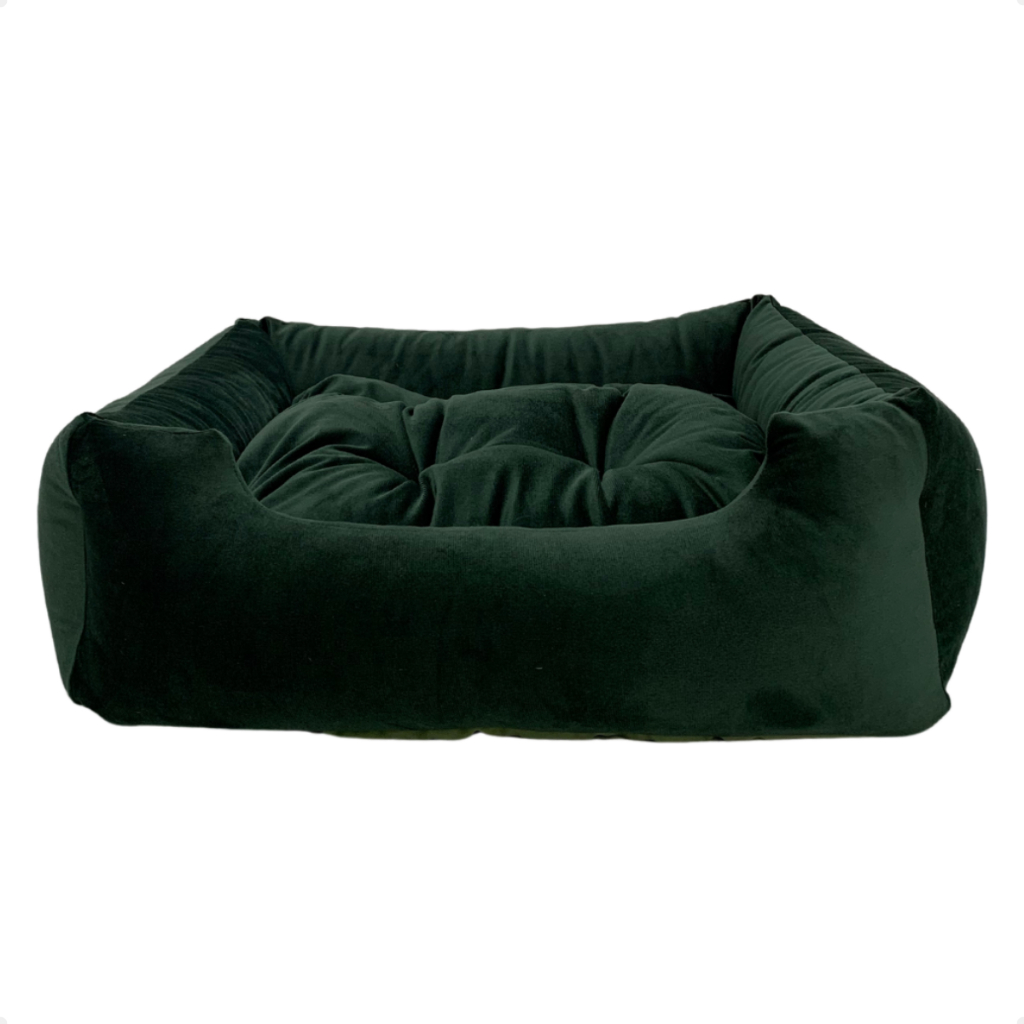 Cama Caminha Pet Suede Enchimento Siliconado e Zíper Removível