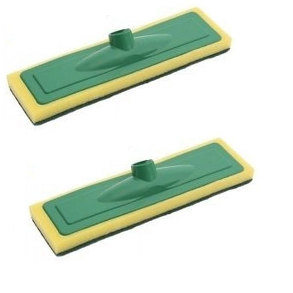 Kit 2 Lava Piso Vidro Porcelanato Azulejo Chão Passa Cera Esfregão Sem Cabo