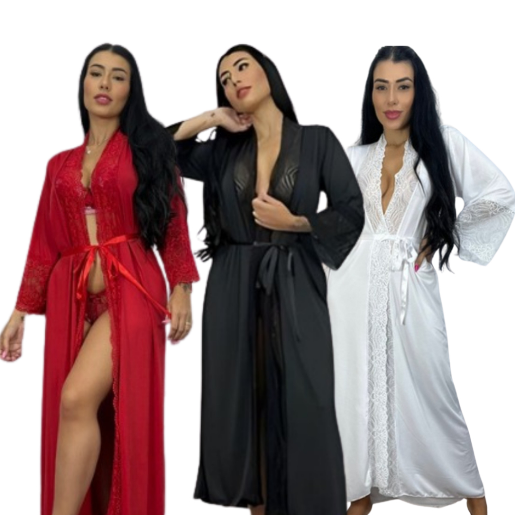 Robe Longo Feminino de Luxo em Lycra