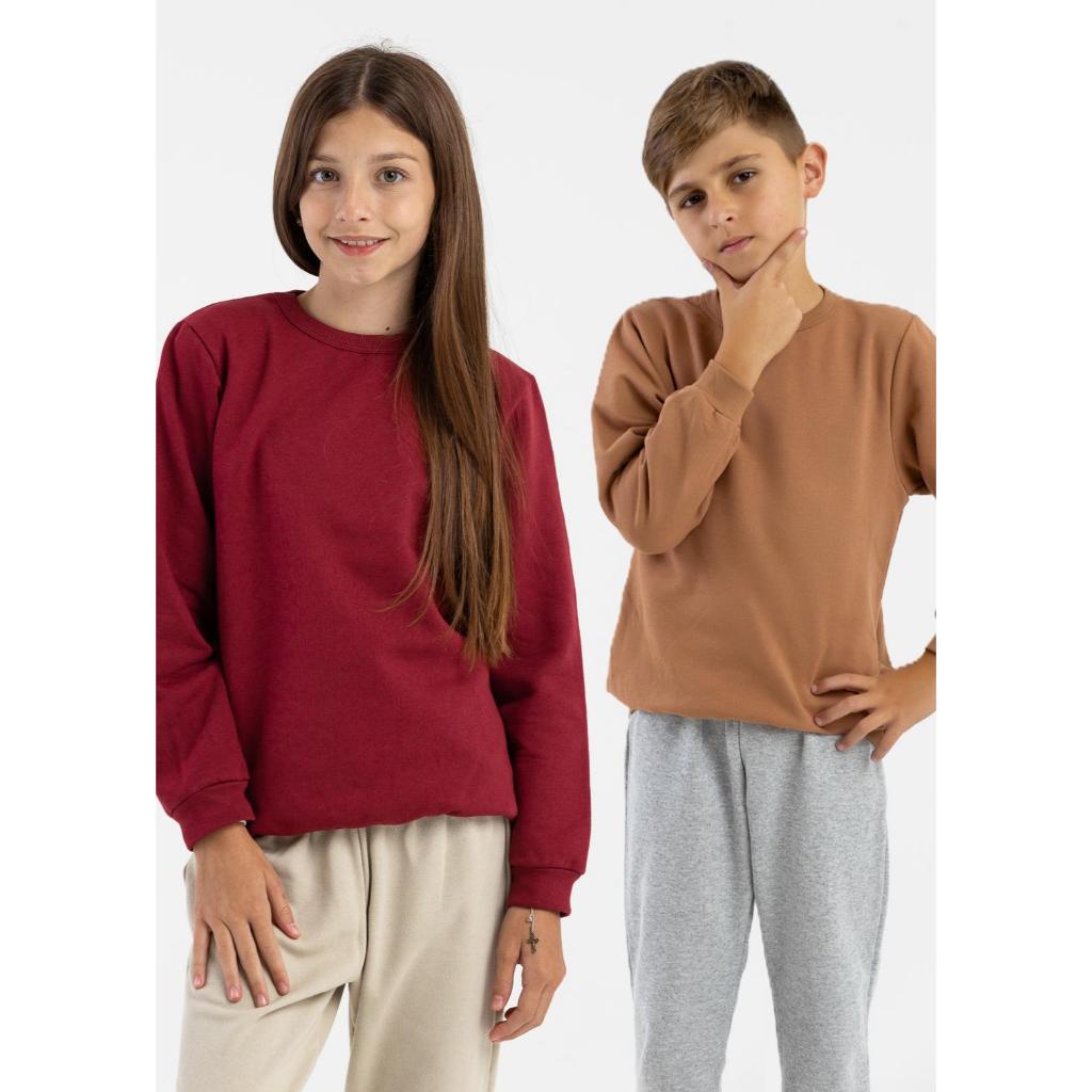Kit 2 Casacos Blusão Infantil Moletom Peluciado Unissex Básico Sortido Menino Menina