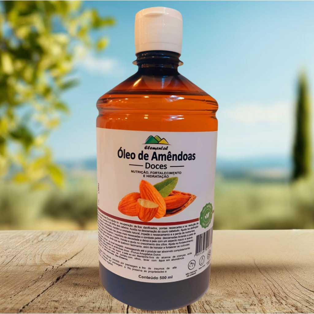 Óleo de Amêndoas Doces 500ml Prensado a Frio