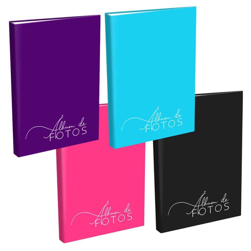 ÁLBUM POCKET 10X15 PARA 40 FOTOS | MODELO COR LISA | CLÁSSICO E RESISTENTE