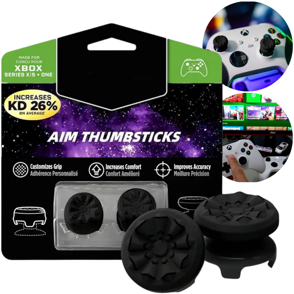 Grip Gamer Botão Analógico Para Video Game Xbox Series X/s Xbox One e Ps4 Ps5