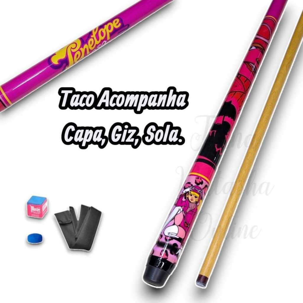 Taco Bilhar Sinuca Profissional Penélope Charmosa Premium