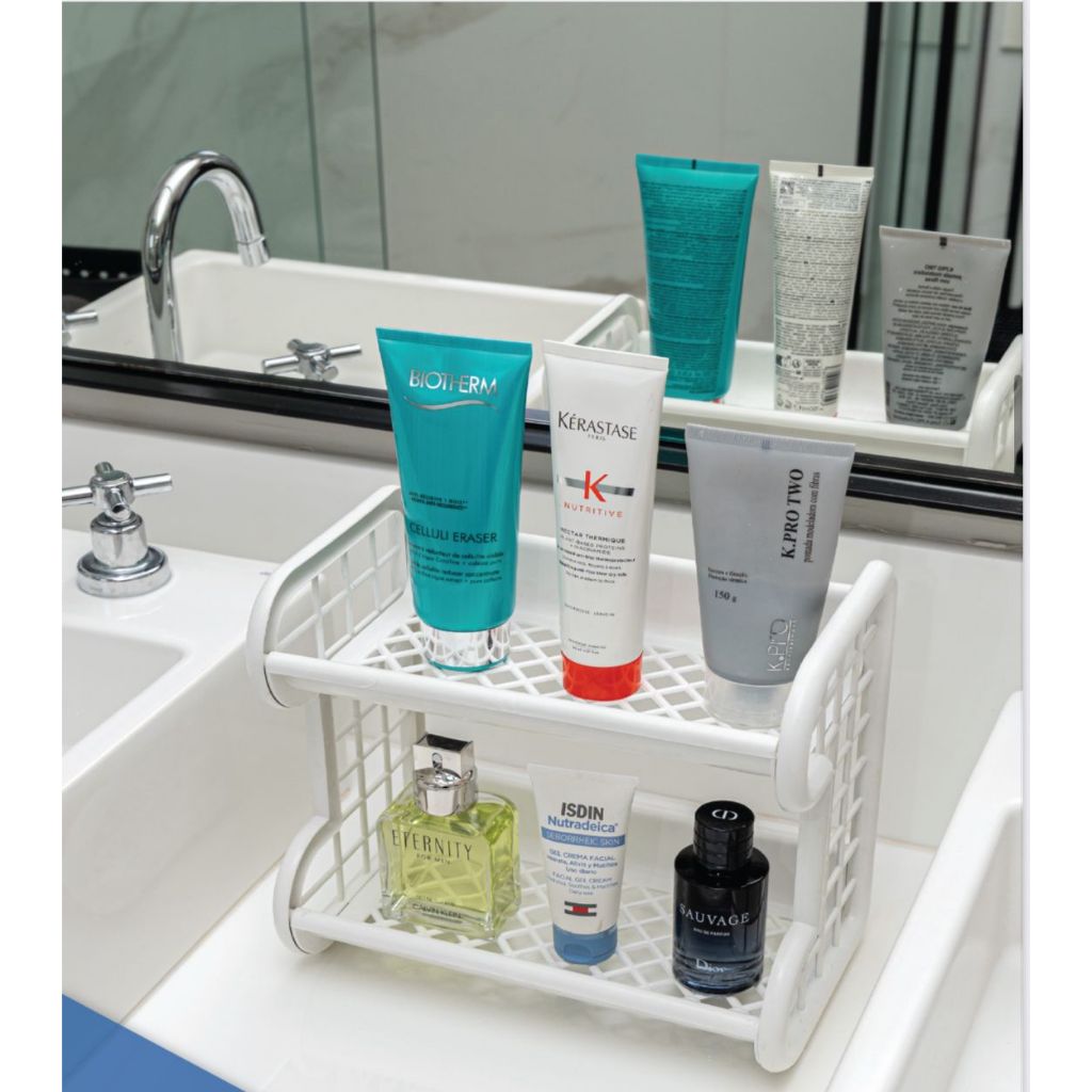 Prateleira Multiuso de Pia – Porta Perfume, Detergente e Acessórios