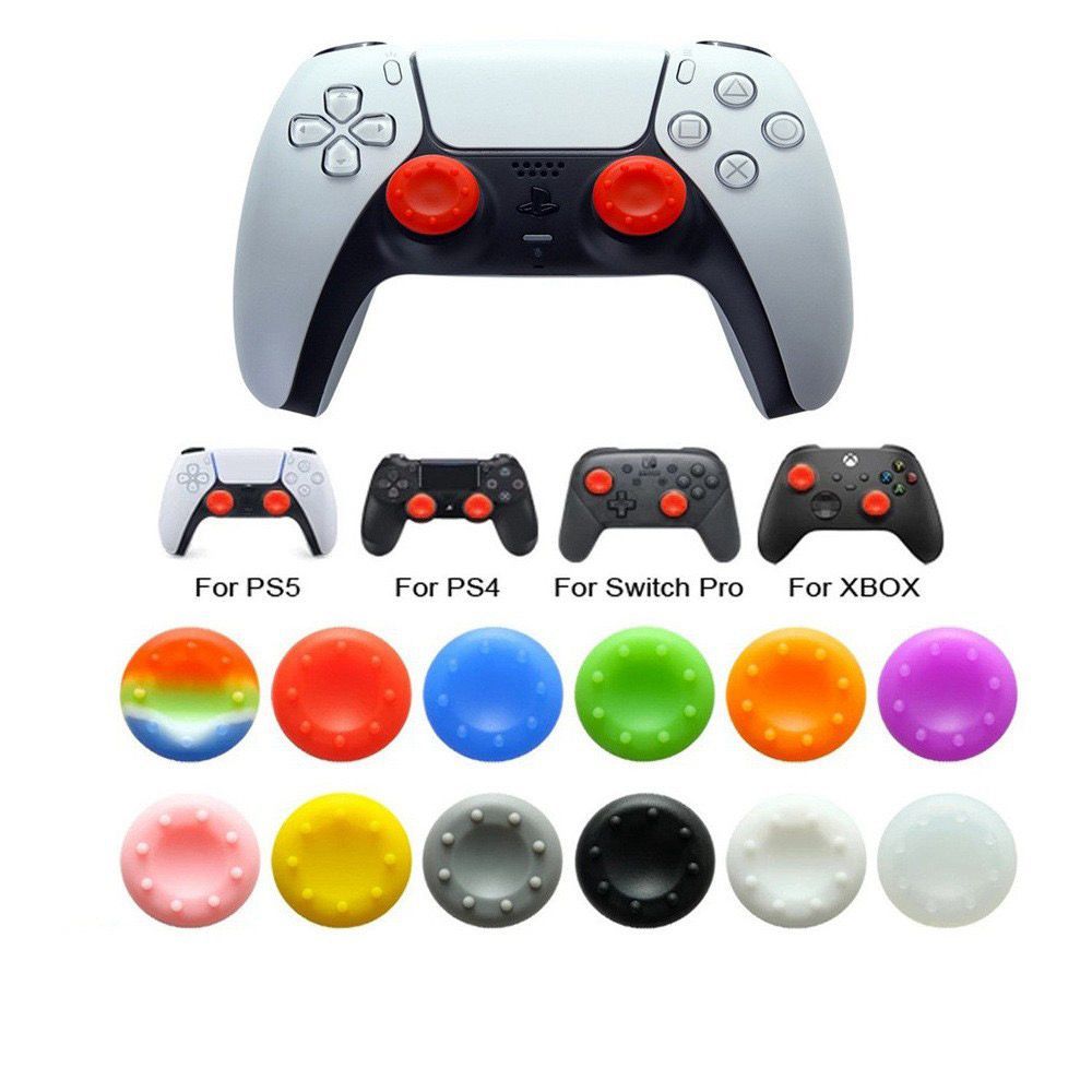Par de Grips Silicone para Controle Ps2 Ps3 Ps4 Ps5 Switch Grip Xbox 360 Xbox One