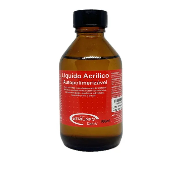 Resina acrílica Autopolimerizavel 100ml - Triunfo