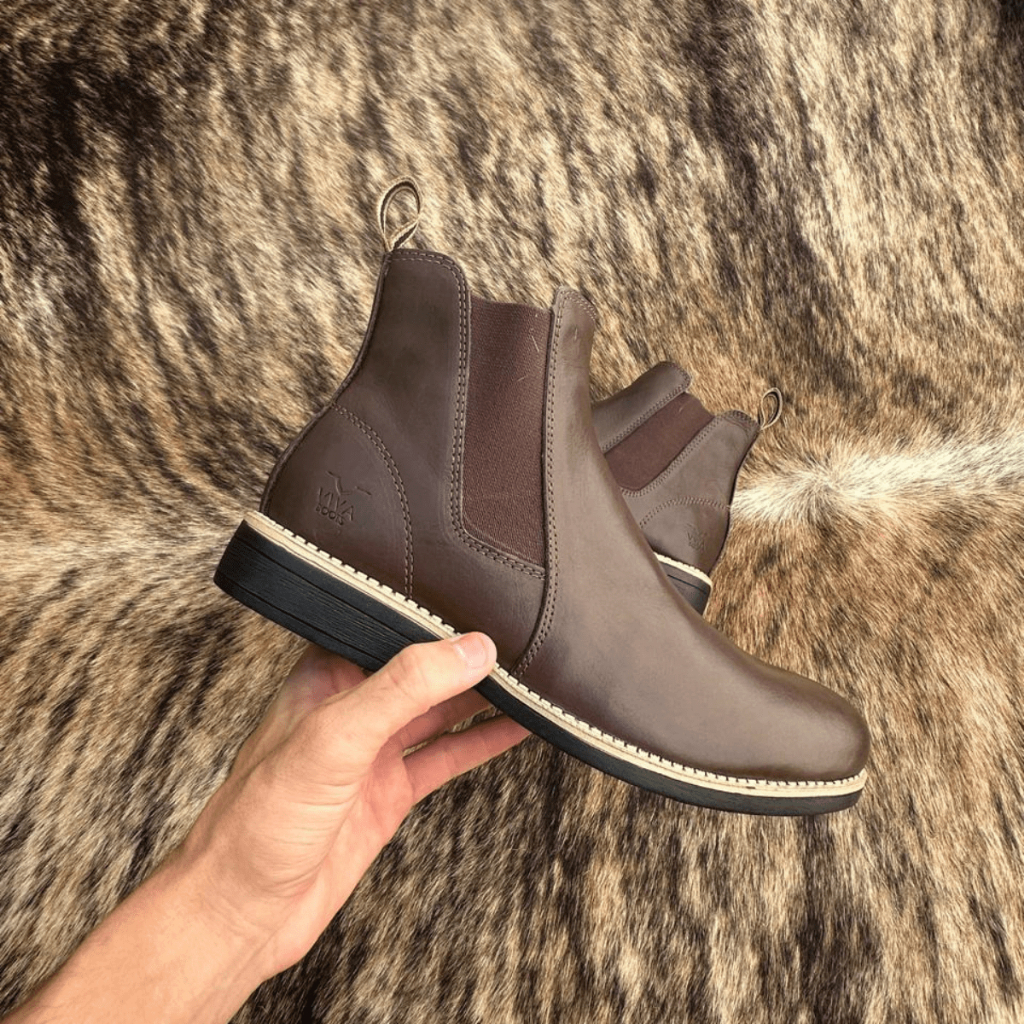 Botina Masculina Chelsea Bota Texana Country Em Couro Legitimo Trabalho Rodeio Country