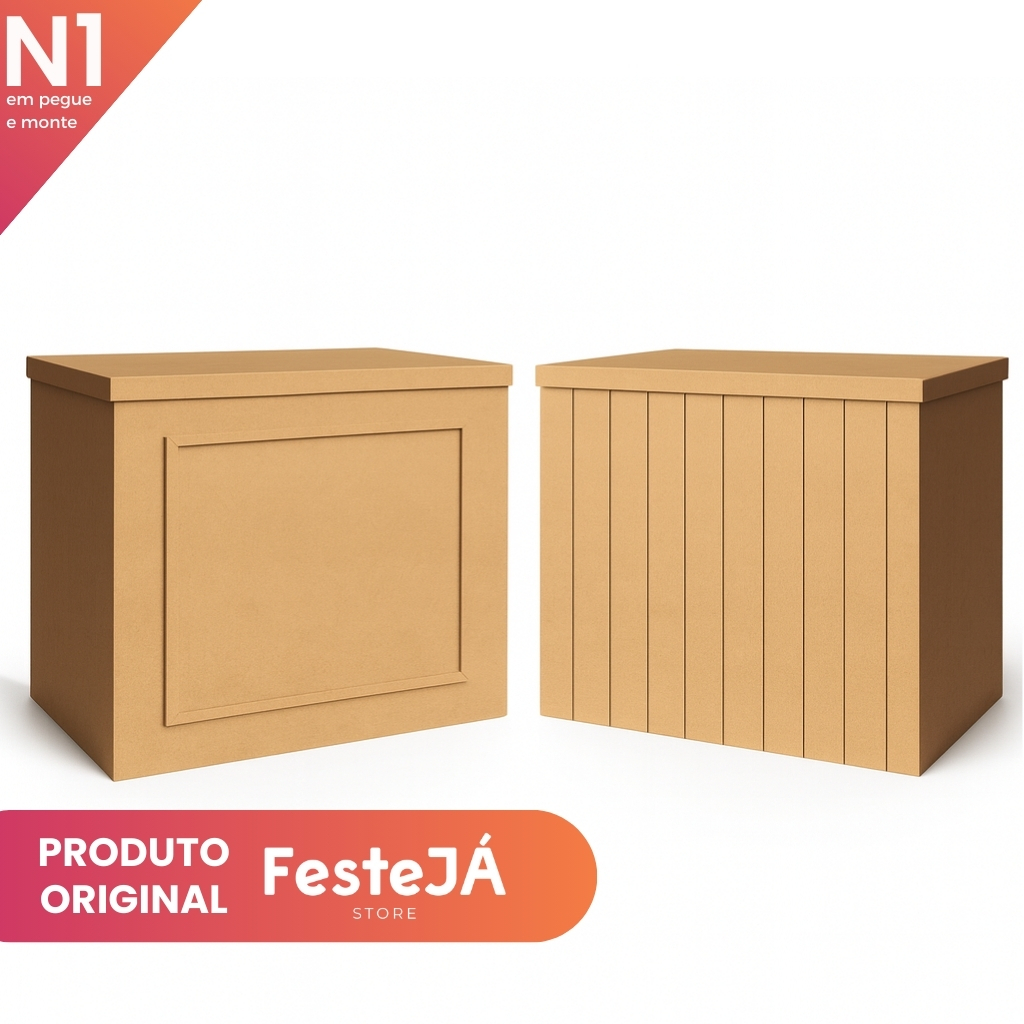 Kit Mesas Fake Fina Riscada e Boiserie MDF Pegue e Monte Decoração Eventos Aniversário Casamento