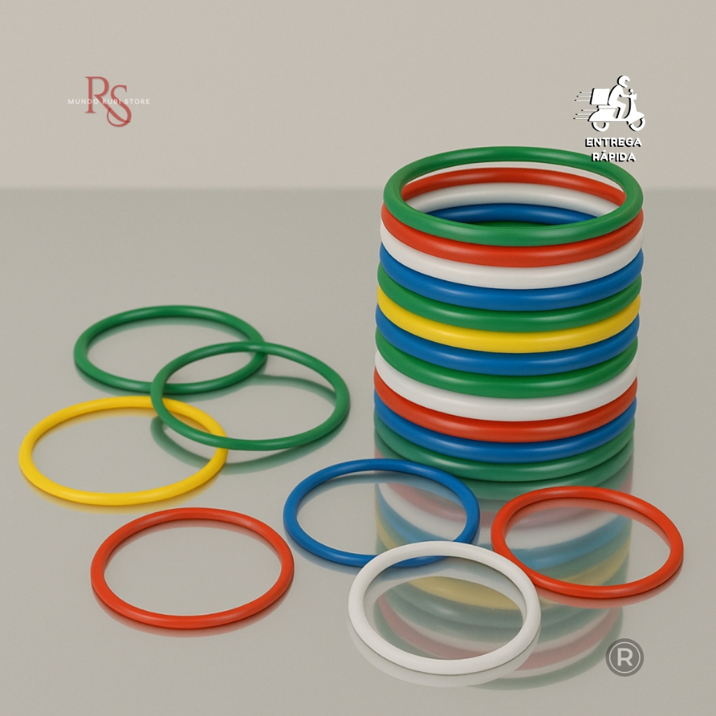 10 a 60 Argolas Coloridas Plástico Brincadeiras Arremesso Festas Prendas - Cores Sortidas - Top