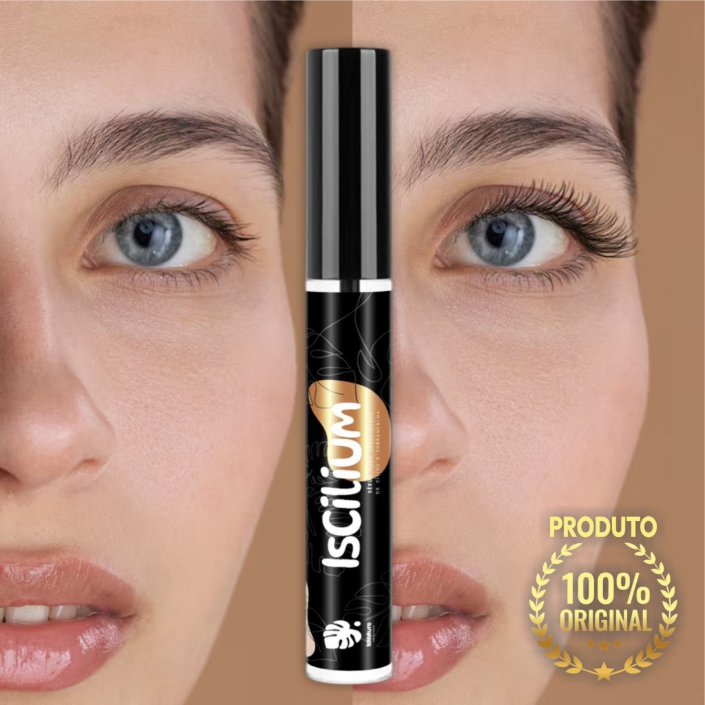 Sérum para Crescimento de Cílios e Sobrancelhas - Envio Imediato IsCilium