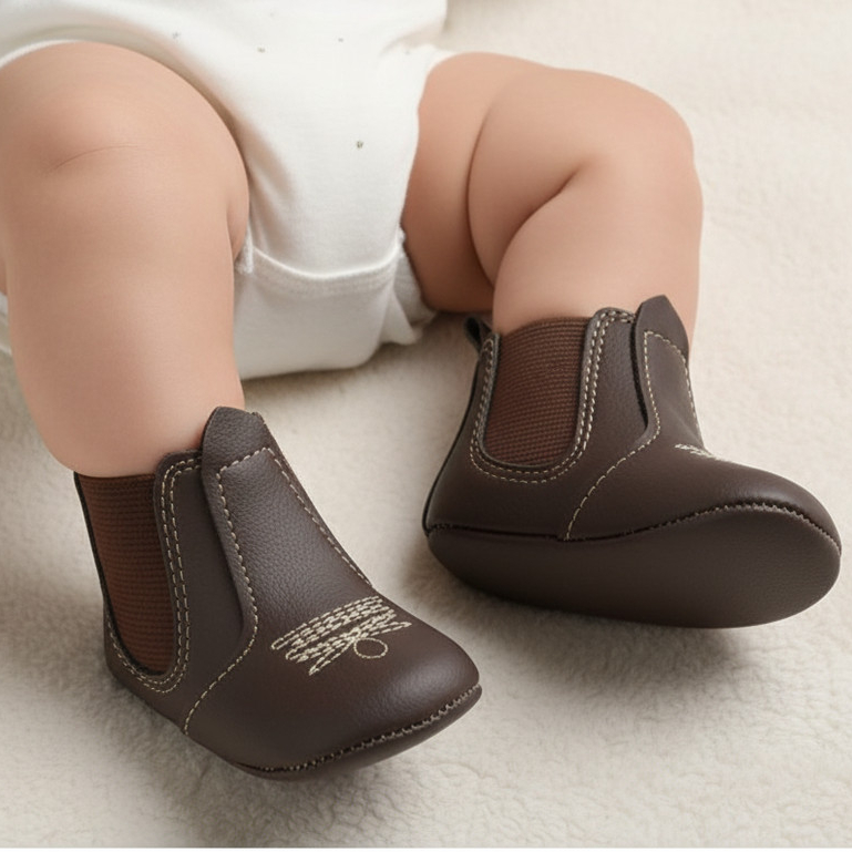 Bota Botina Texana Jequinha Bordada Bebê Country Cowboy Bota Infantil Unissex Elástico Festa Junina Sapatinho RN