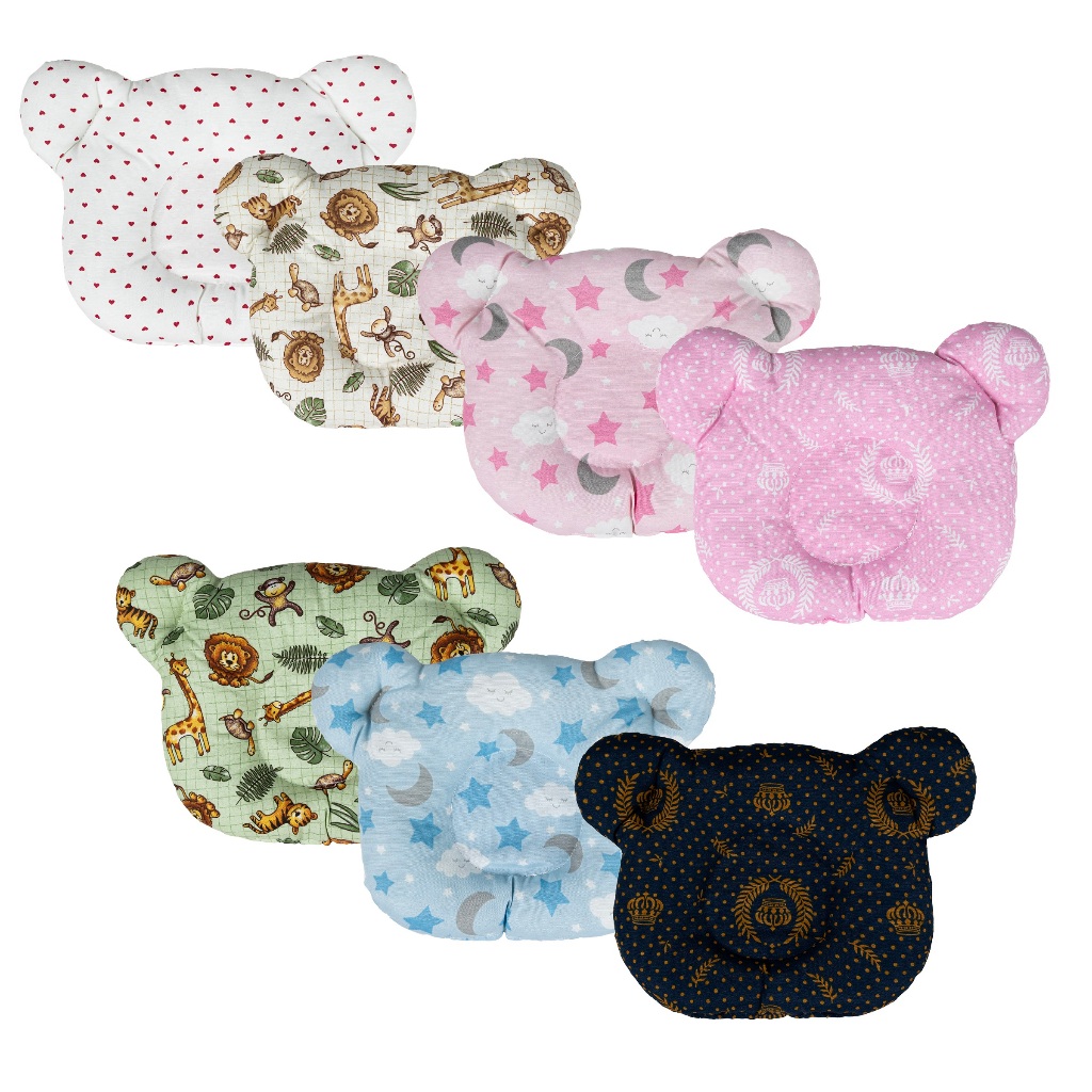 Travesseiro Anatômico Para Bebê Menino e Menina Estampas Variadas