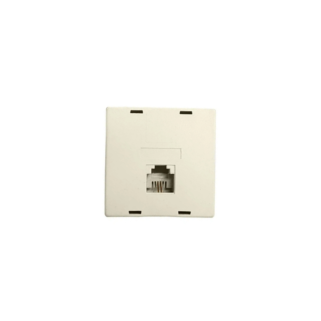 Tomada Pino Adaptador RJ-11 Fêmea Telefone Bege Aplam – 017T