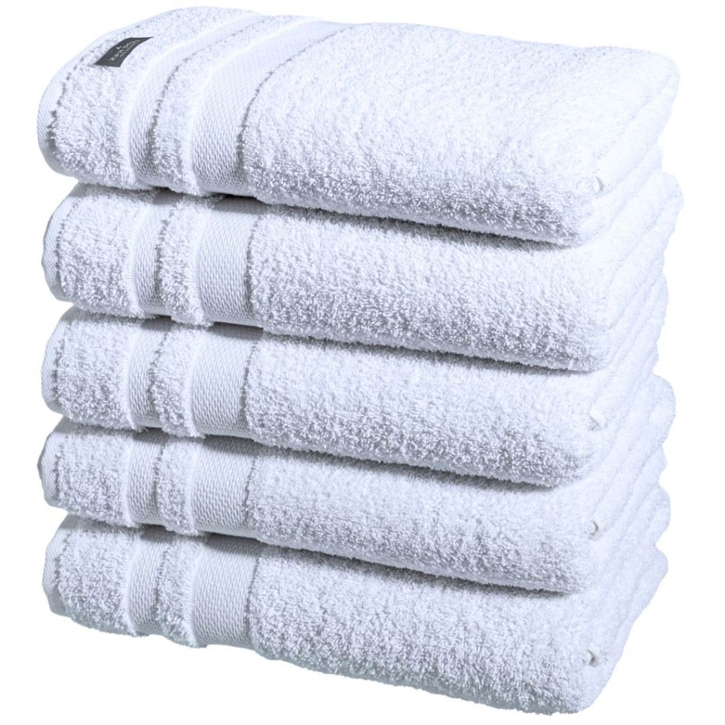 Toalha De Banho Alice Alta Absorção 500Gr Gramatura Hotel Branca  Kit  05  Extra Grossa Grande
