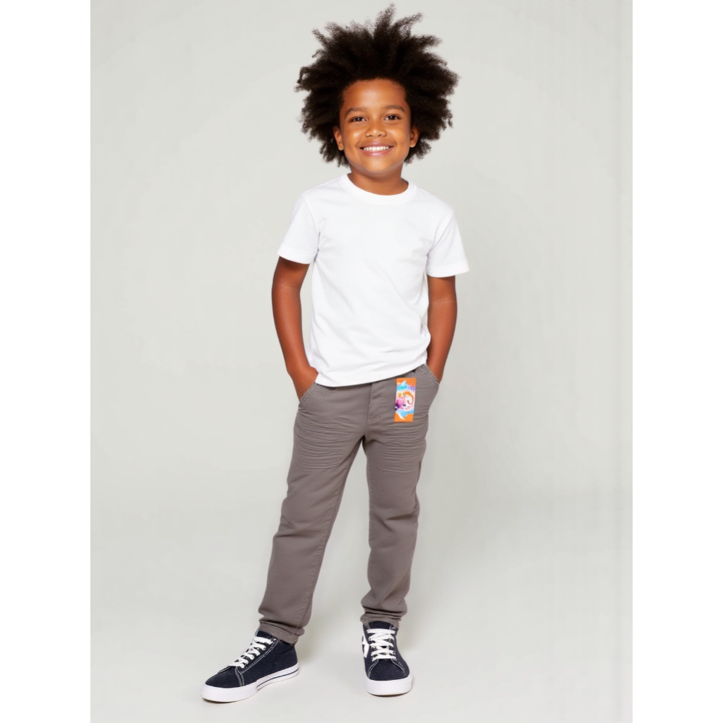 Calça Jeans Masculina Com Lycra Juvenil Tam 10 Ao 16 Anos.