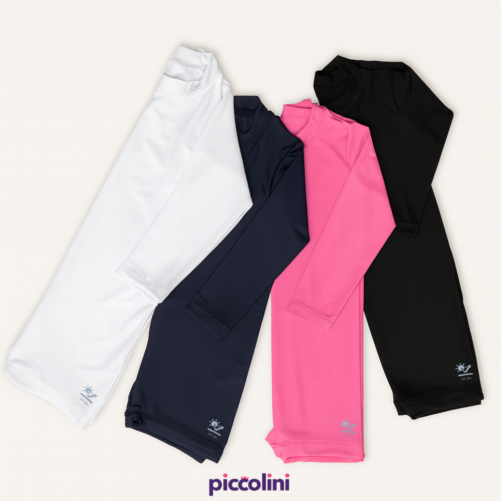 Kit 2 Macacão Bebê Proteção Solar UV50+ Poliamida Roupa de Banho Praia Verão