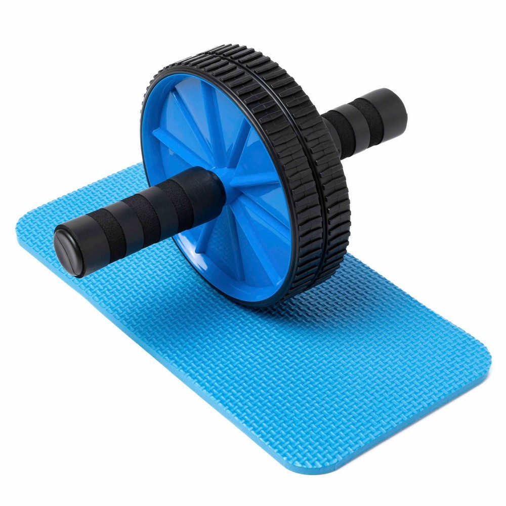 Roda de Exercício Abdominal Ab Wheel Reforçado Rolo Fitness Core Abdômen Braços Maxboost