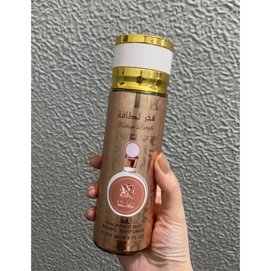 Body splash árabe Fragrance mist brume parfumée 250ml
