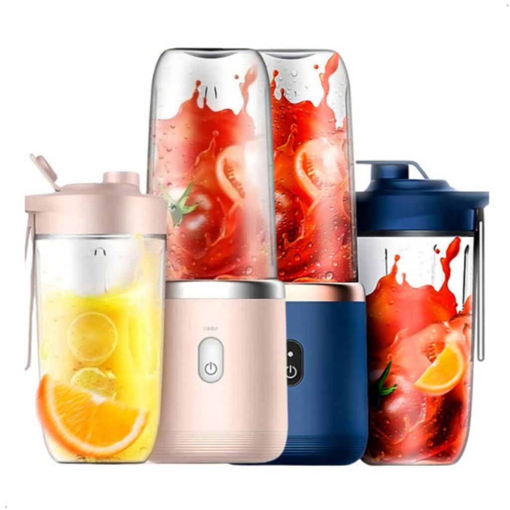 300ML Espremedor Elétrico Mini Liquidificador Portátil 6 Lâminas De Suco De Alimentos Misturador