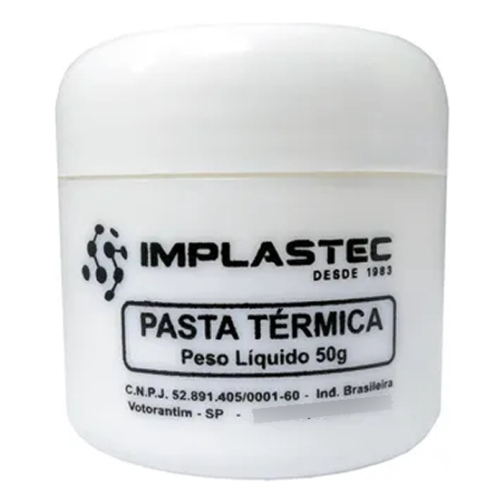 Pasta Térmica Implastec Pote de 50g Cor Branco