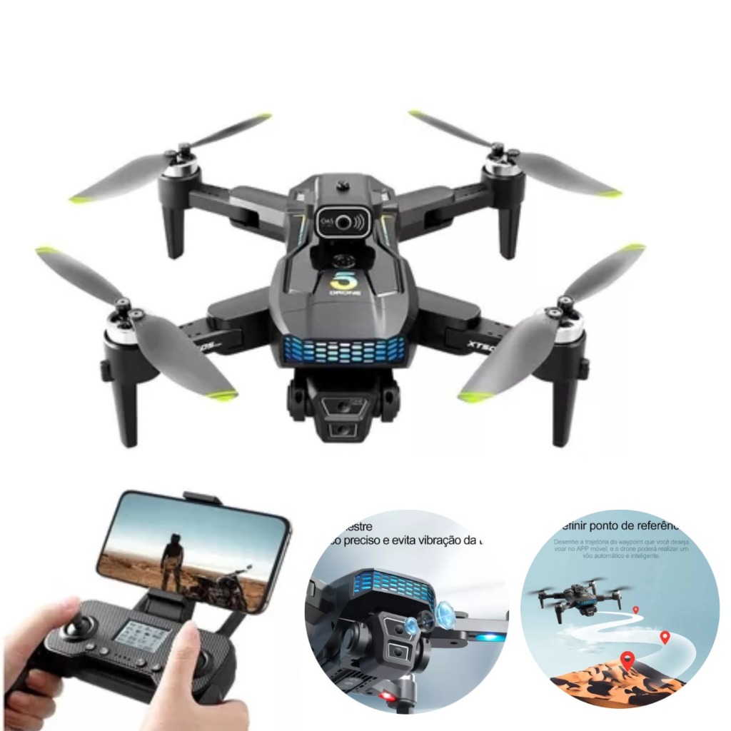 Drone XT505 GPS Drone aéreo profissional sem escovas com câmara HD 4K + 2 baterias
