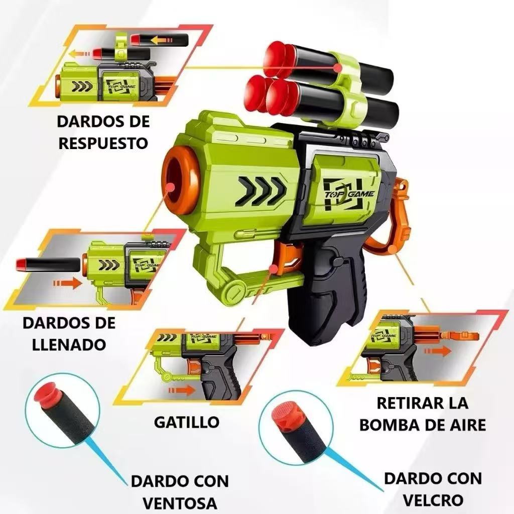 Lançador de Projéteis Macios para Crianças | Seguro e Divertido com Múltiplos Modos de Jogo