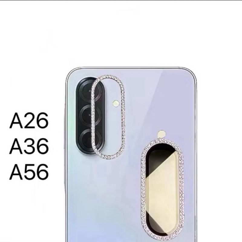 Kit Película Lente Câmera Brilho brilhante Diamante Para Samsung Galaxy A26 A36 A56