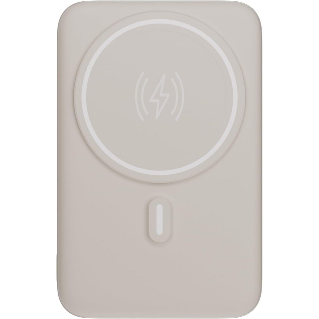 Power Bank Carregador Portátil por Indução 10.000mAh com Suporte Dobrável Branco Geonav Universal Carregamento rápido