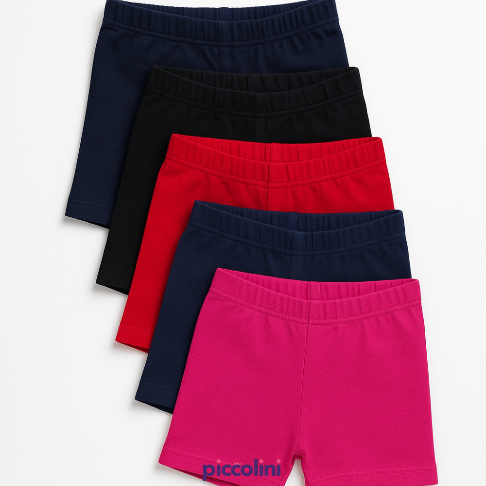 Bermuda Ciclista cotton Verão conforto Infantil  Juvenil Menina Tamanho 1 ao14
