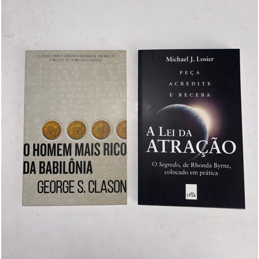 Kit 2 Livros -  O Homem Mais Rico Da Babilônia + A Lei Da Atração - George S. Clason e Rhonda Byrne