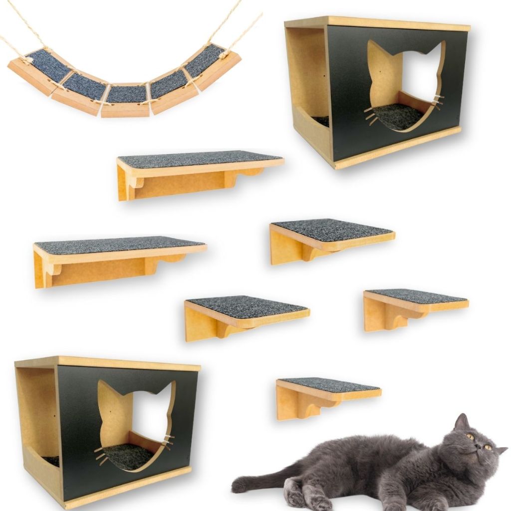 Parque Gato REFORÇADO Montado e Parafusado o Melhor do Mercado Prateleira Para Gato Playground Gato