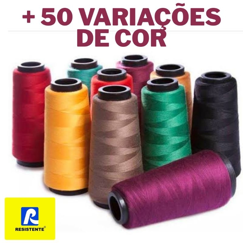 Linha Resistente 120 para Costura Reta em geral - Cone com 2.000 Jardas