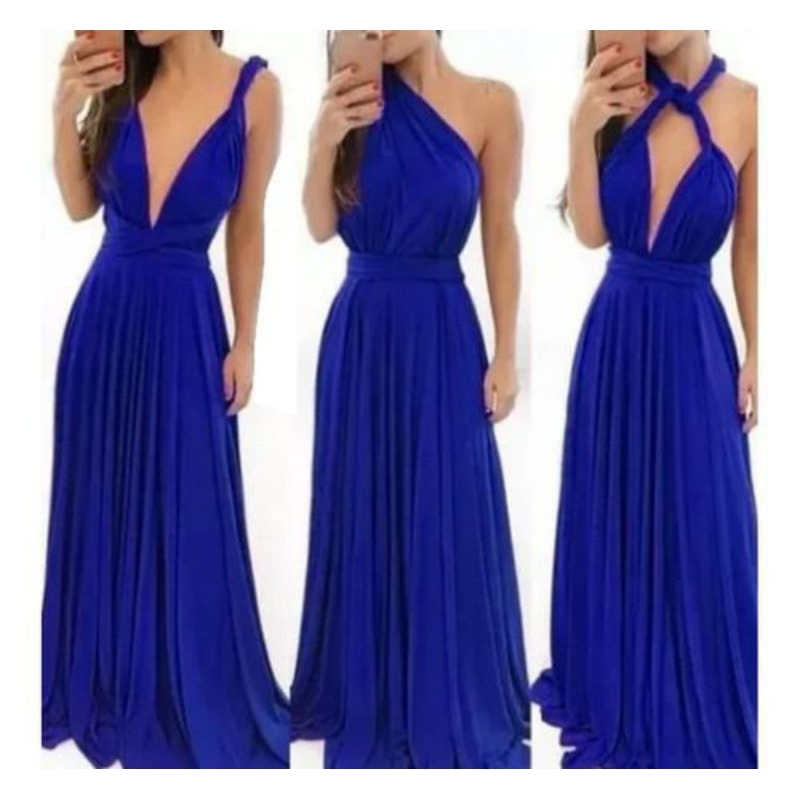 vestido Longo Várias Formas Infinity Multiformas Multiuso Festas Casamento Madrinhas Formatura