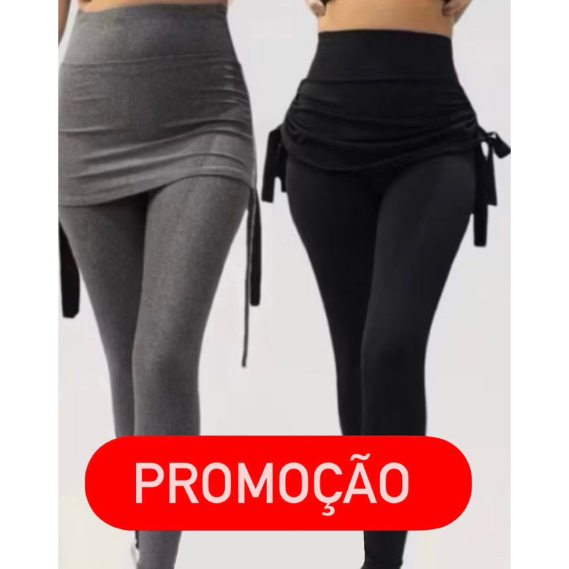 Calça legging academia suplex saia tapa bumbum fitnes malhar