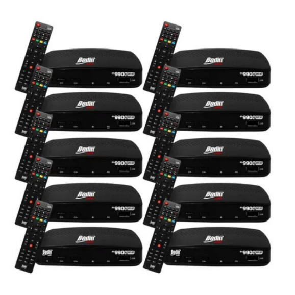 KIT 10 BEDIN SAT BS9900S FULLHD REGIONALIZADO