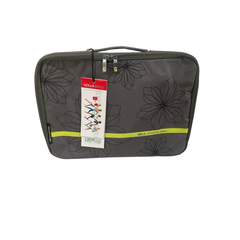 case pasta para notebook de 13/14 polegadas com alça cor cinza  golla bags .